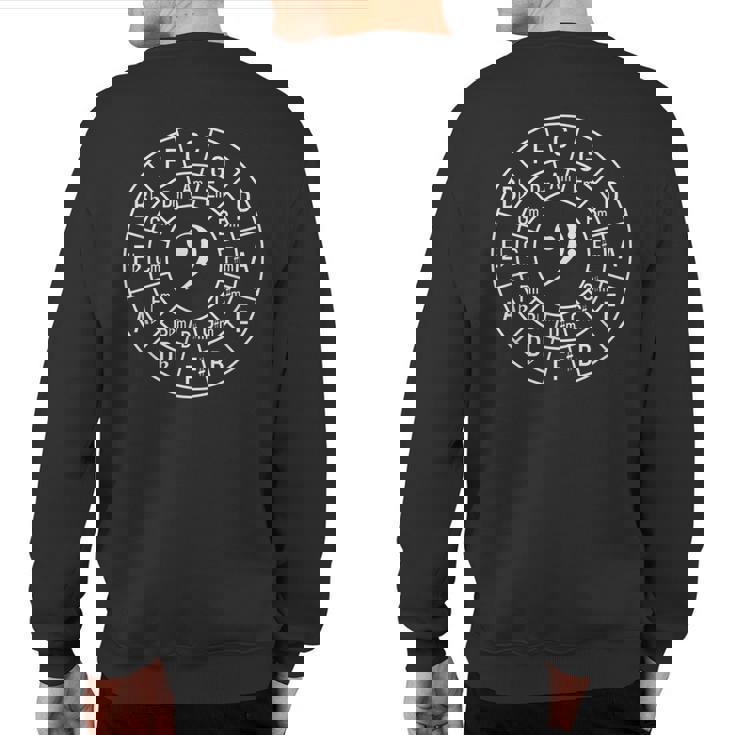 Bass Clef Circle Of Fifths Musician Composer Sweatshirt Back Print