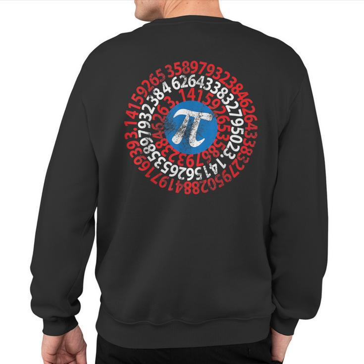 Captain Pi 314 Nerdy Geeky Nerd Geek Math Student Sweatshirt Back Print