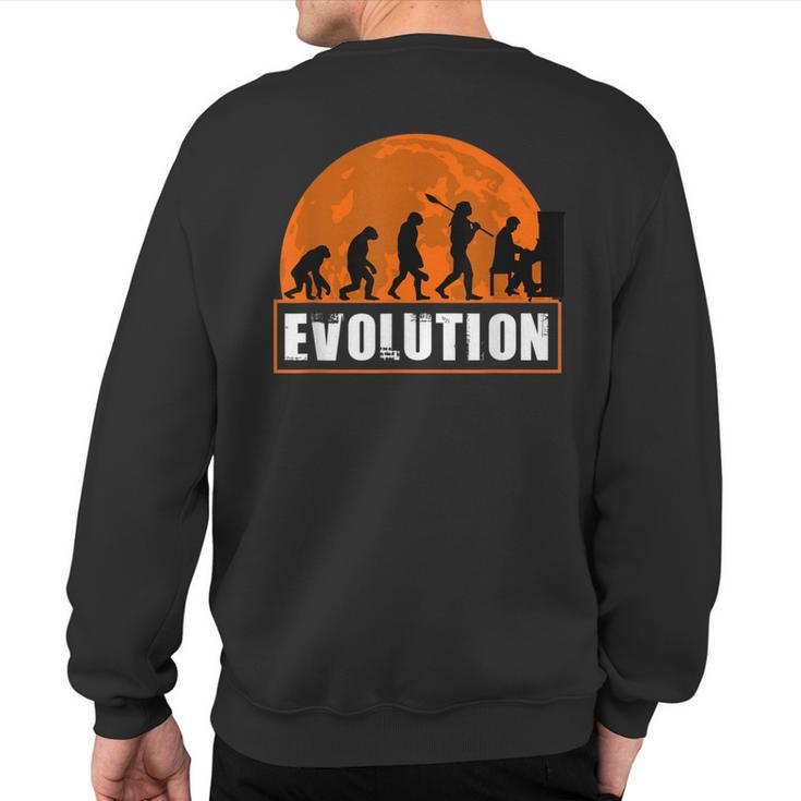 Celesta Player  Human Evolution Sweatshirt Back Print