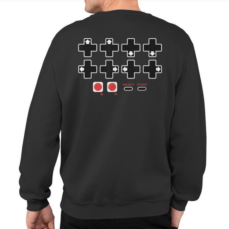 Cheat Code Contra Password Sweatshirt Back Print