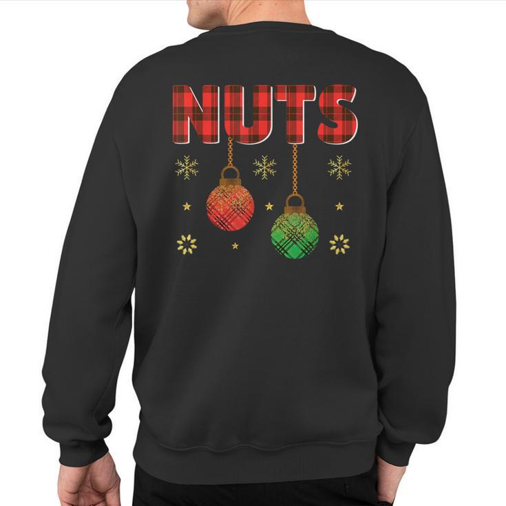 Chest Nuts Christmas Matching Adult Couple Chestnuts Sweatshirt Back Print