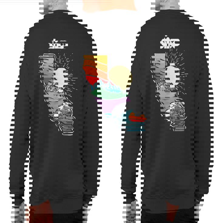 Chico California Outdoors Retro Nature Graphic Sweatshirt Back Print