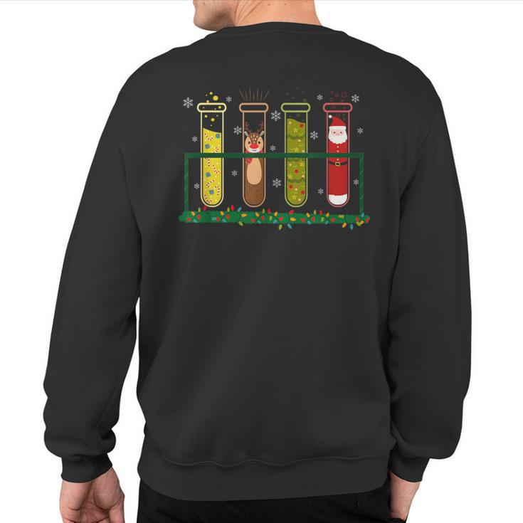 Christmas Lab Technician Laboratory Tech Holiday Party Sweatshirt Back Print