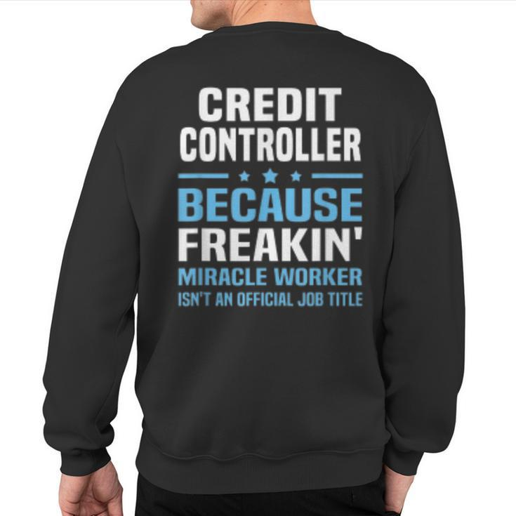 Credit Controller Sweatshirt Back Print