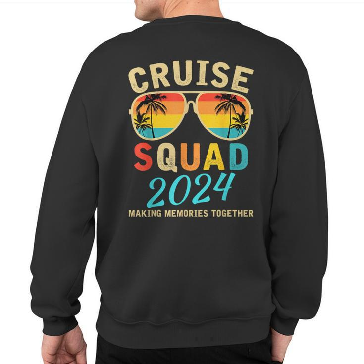 Cruise Squad 2024 Summer Vacation Matching Family Group Sweatshirt Back Print