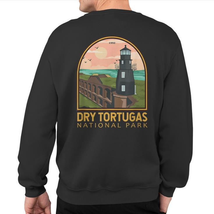Dry Tortugas National Park Vintage Emblem Sweatshirt Back Print