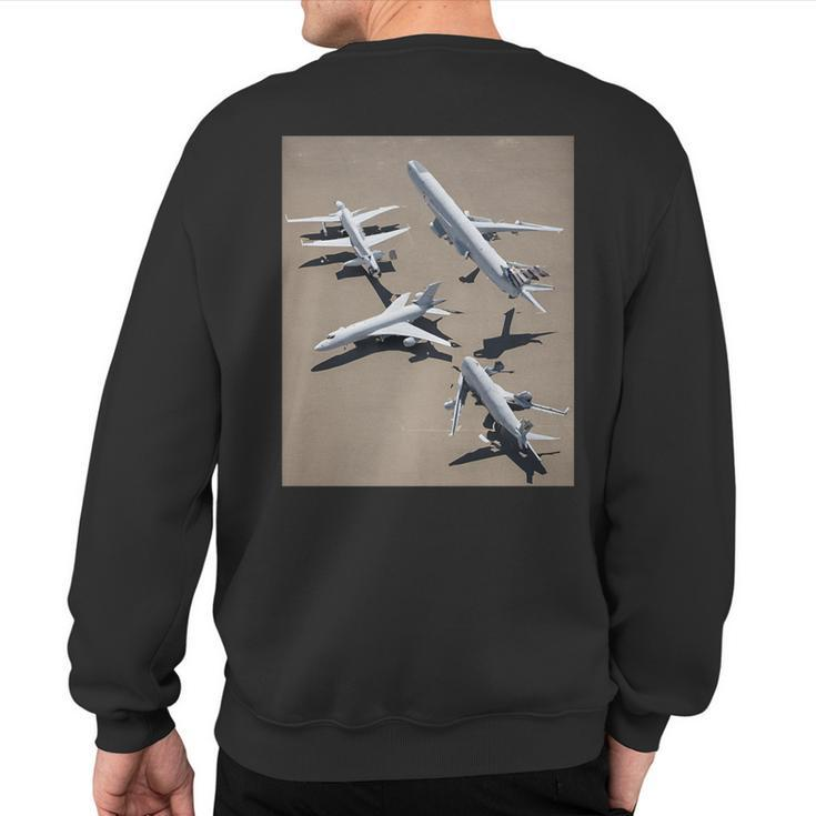 E-8 Joint Stars Battlefield Management Sweatshirt Back Print