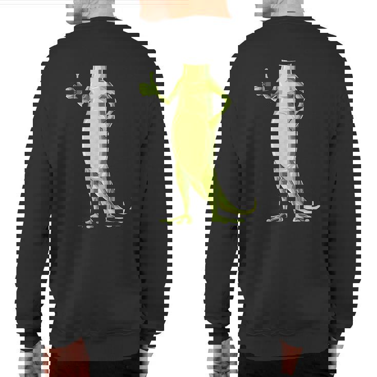 Easy Gecko Costume Gecko Body Headless Gecko Costume Sweatshirt Back Print