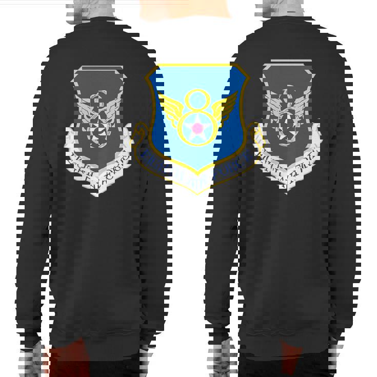 Eighth Air Force Barksdale Afb B-52 Military Sweatshirt Back Print Eighth Air Force Barksdale Afb B-52 Military Sweatshirt Back Print