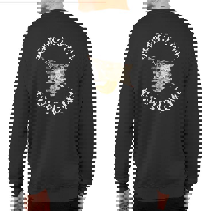 Beware Of The Flying Squirrel Apparel Sweatshirt Back Print