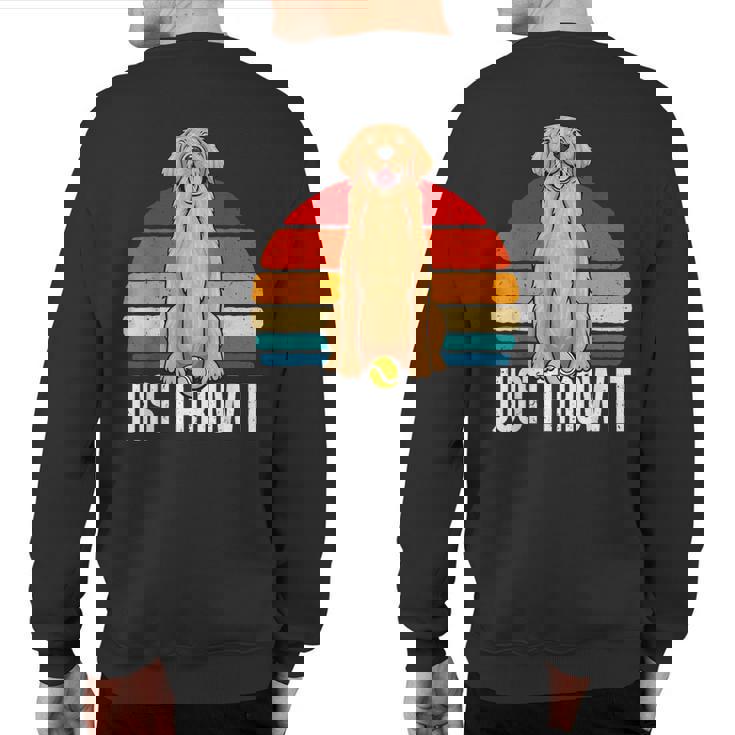 Dog Lover Golden Retriever Dog Golden Retriever Sweatshirt Back Print