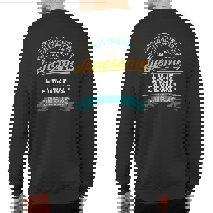 Land Use Economist Awesome Job Occupation Sweatshirt Back Print