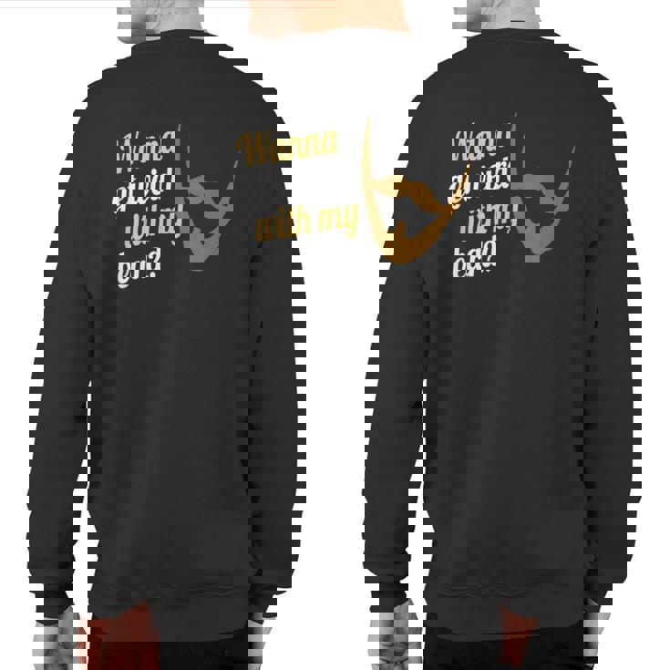 Wanna Get Weird Beard Beard Lives Matter Sweatshirt Back Print