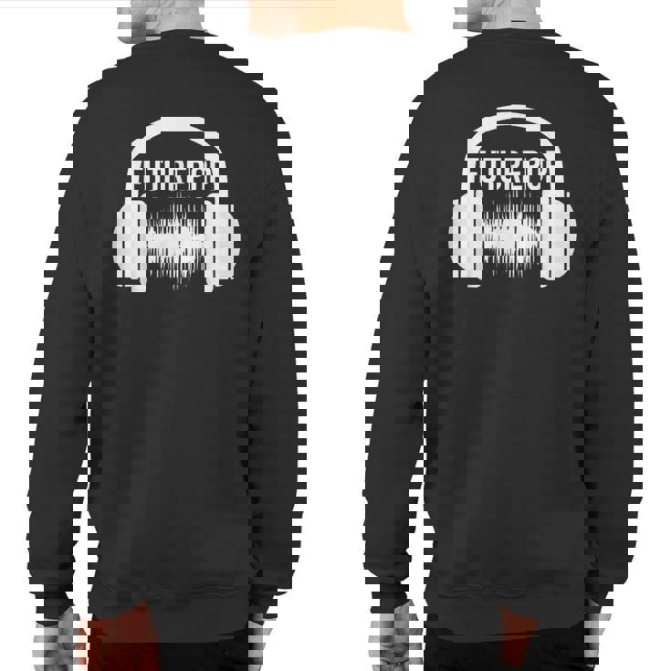 Futurepop Headphone Graphic Sweatshirt Back Print
