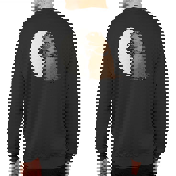 Groundhog Day Shadow Puppet Sweatshirt Back Print