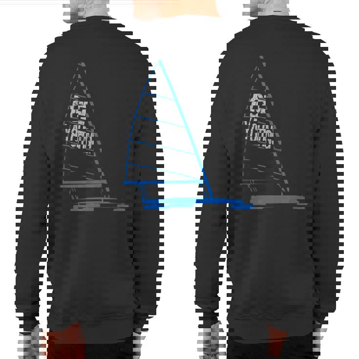 Ice Yachting Ice Boating Graphic Sweatshirt Back Print