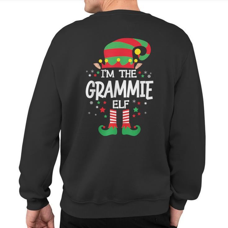 I'm The Grammie Elf Family Group Matching Christmas Pajama Sweatshirt Back Print