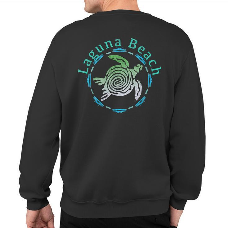 Laguna Beach Vintage Tribal Turtle Sweatshirt Back Print