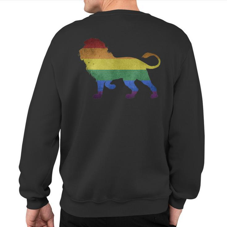 Lgbt Lion Gay Support Pride Lioness Sweatshirt Back Print