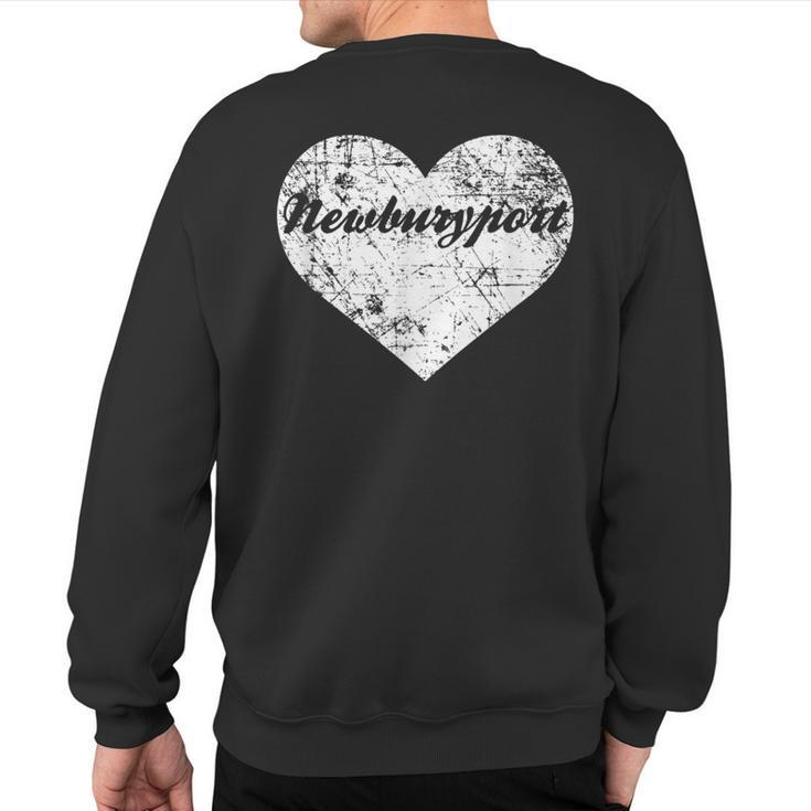I Love Massachusetts  Cute Newburyport Sweatshirt Back Print