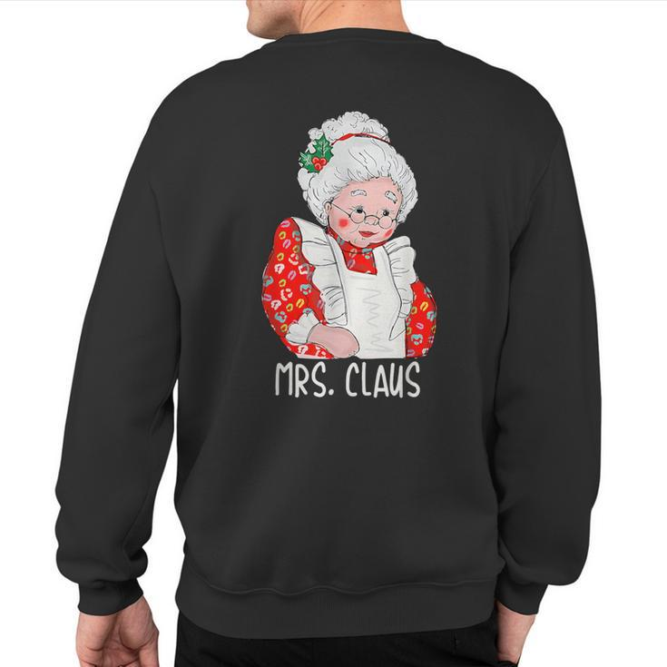 Mrs And Mr Santa Claus Couples Matching Christmas Pajamas Sweatshirt Back Print