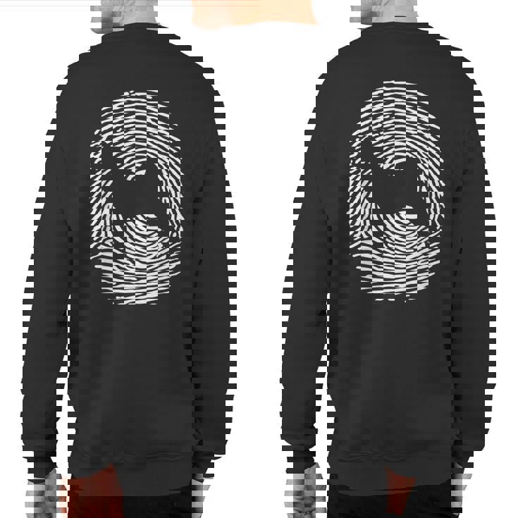 Norrbottenspets Dna I Fingerprint Norrbottenspets Dog Sweatshirt Back Print