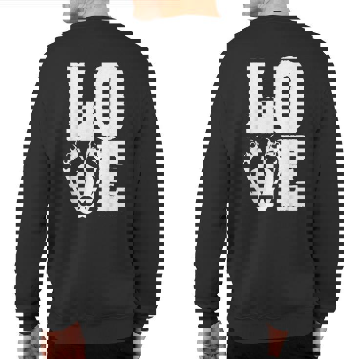 Podiatric Surgeon Love Foot Feet Podiatrist Podiatry Sweatshirt Back Print