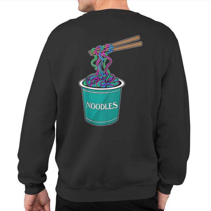 Polysexual Poly Lgbtqia Pasta Noodle Cup Gay Pride Sweatshirt Back Print
