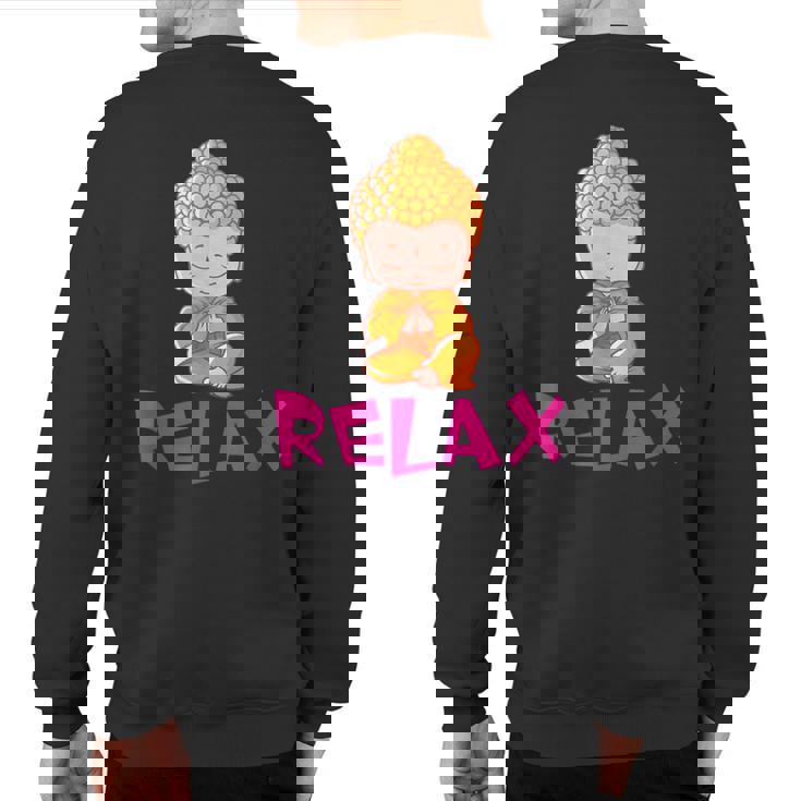 Relax Baby Buda T Sweatshirt Back Print
