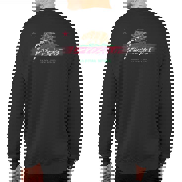 Republic Of California State Flag Fresno Souvenir Sweatshirt Back Print