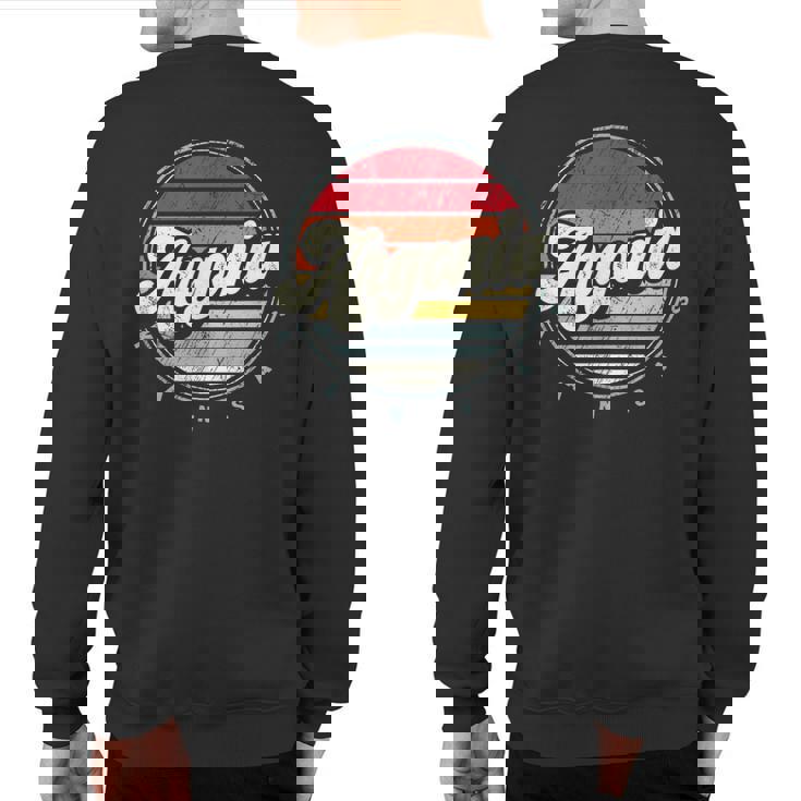 Retro Argonia Home State Cool 70S Style Sunset Sweatshirt Back Print