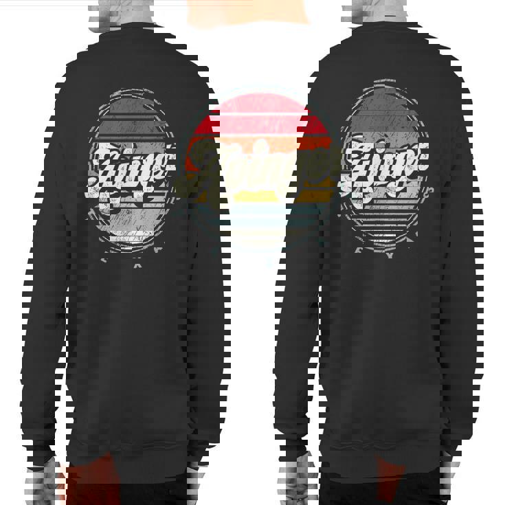 Retro Avinger Home State Cool 70S Style Sunset Sweatshirt Back Print