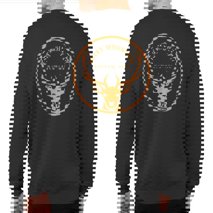 Rocky Mountain National Park Vintage Elk Souvenir Retro Sweatshirt Back Print