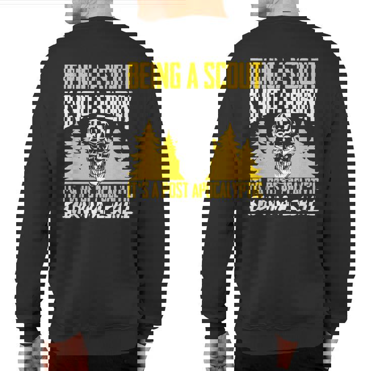 Scout Outdoor Camping Scouting Sweatshirt Back Print Scout Outdoor Camping Scouting Sweatshirt Back Print