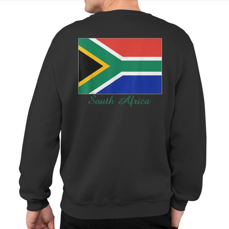 South Africa African Flag Souvenir Sweatshirt Back Print