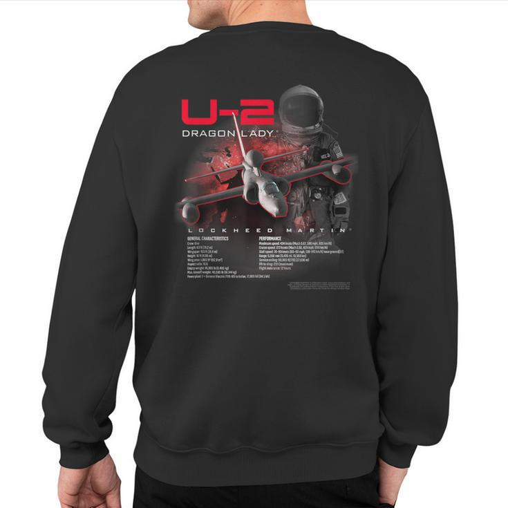 U-2 Dragon Lady High Altitude Reconnaissance Sweatshirt Back Print