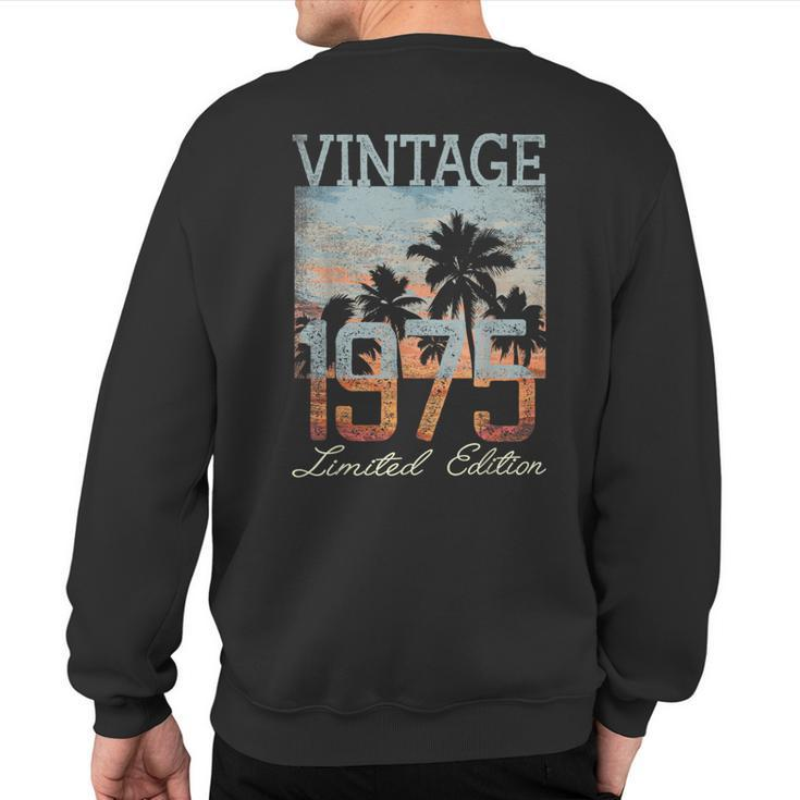 Vintage 1975 Limited Edition 48Th Birthday 48 Year Old Sweatshirt Back Print