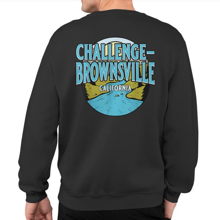 Vintage Challenge-Brownsville California River Valley Print Sweatshirt Back Print