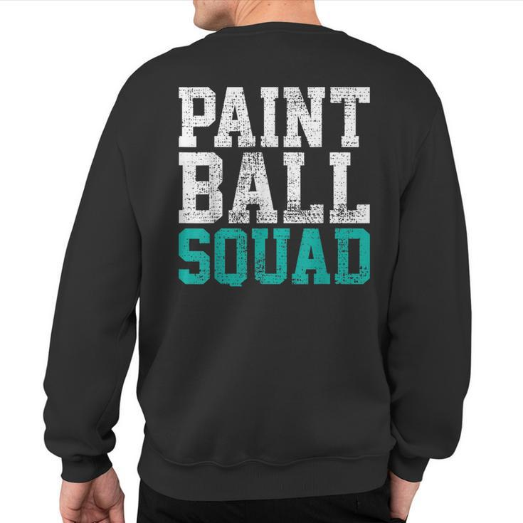 Vintage Paintball Squad Team Game Player Sweatshirt Back Print