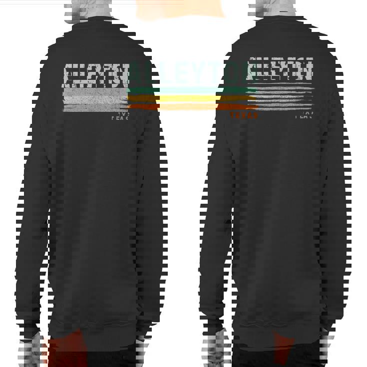 Vintage Stripes Alleyton Tx Sweatshirt Back Print