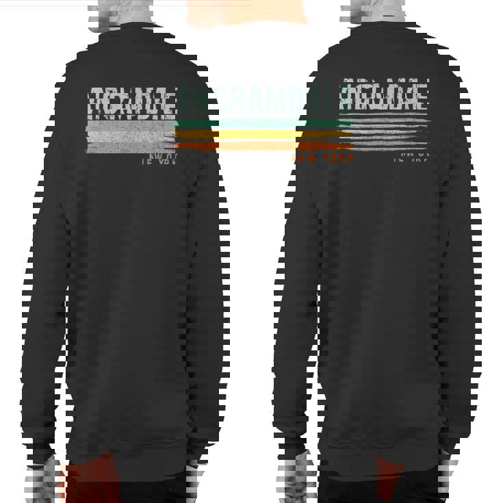 Vintage Stripes Ancramdale Ny Sweatshirt Back Print