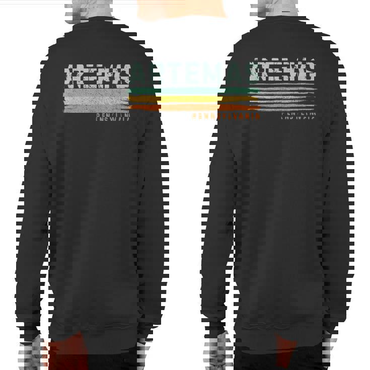 Vintage Stripes Artemas Pa Sweatshirt Back Print