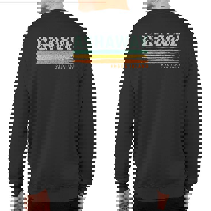 Vintage Stripes Ashaway Ri Sweatshirt Back Print