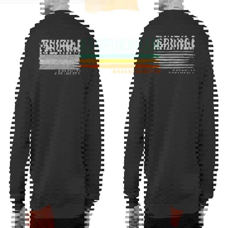Vintage Stripes Ashburnham Ma Sweatshirt Back Print