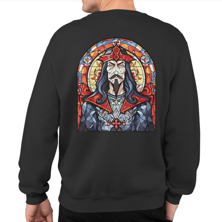 Vlad The Impaler Stained Glass Sweatshirt Back Print
