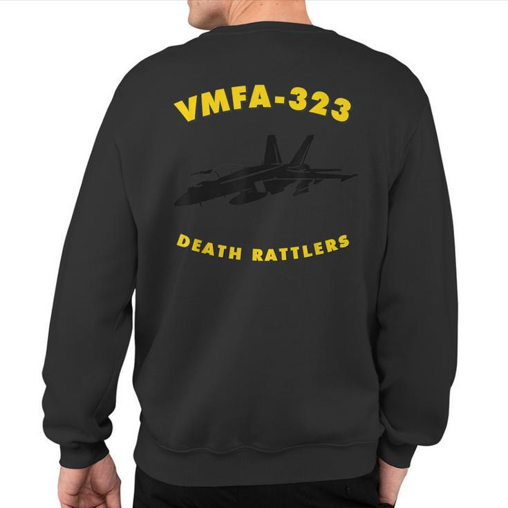 Vmfa-323 Fighter Attack Squadron FA-18 Hornet Jet Sweatshirt Back Print