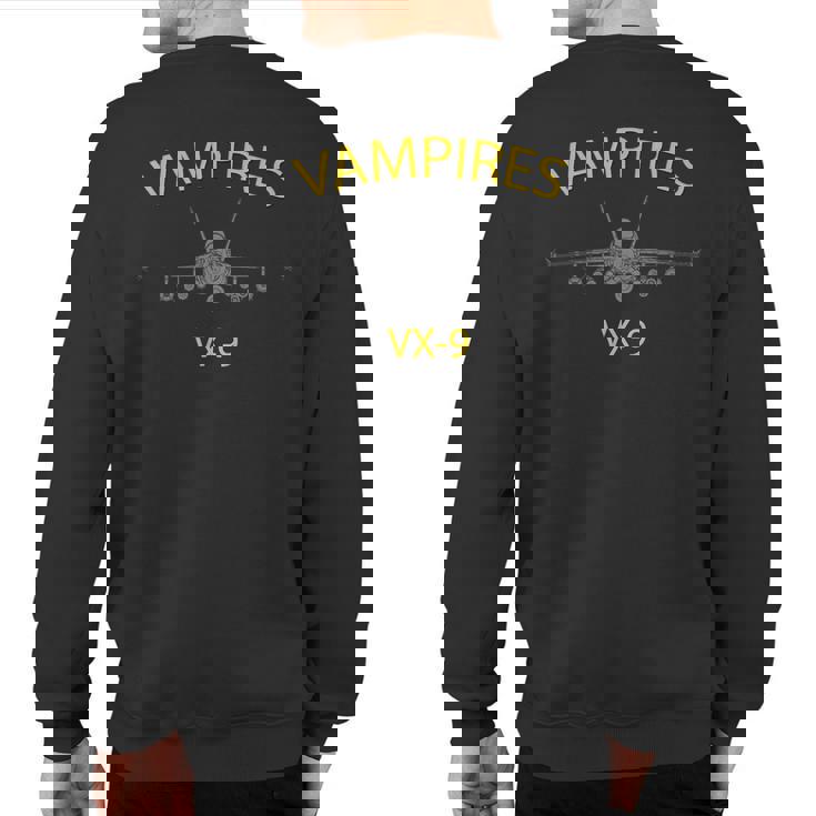 Vx-9 Vampires Air Test And Evaluation Squadron F-18 Sweatshirt Back Print
