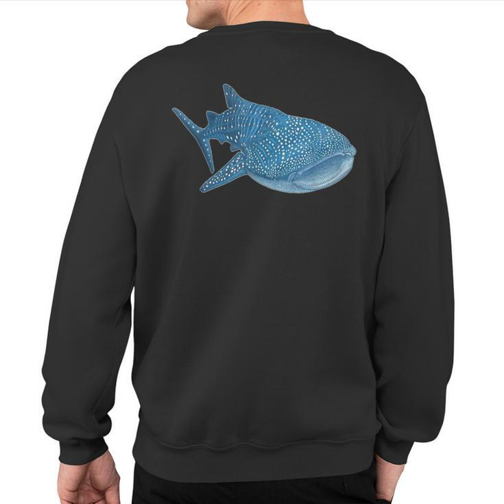 Whale Shark Scuba Diving Snorkeling Sweatshirt Back Print
