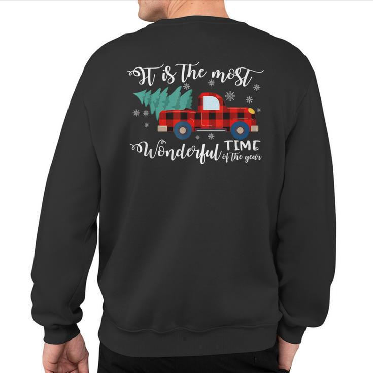 It Is The Most Wonderful Time Of The Year Christmas Sweatshirt Back Print