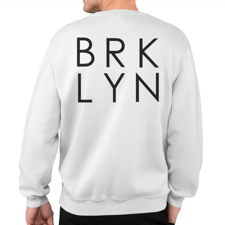 Brooklyn Brklyn Cool New York T Sweatshirt Back Print